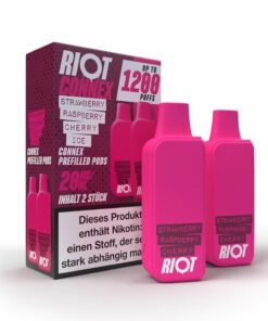 RIOT CONNEX Pods - Strawberry Raspberry Cherry Ice