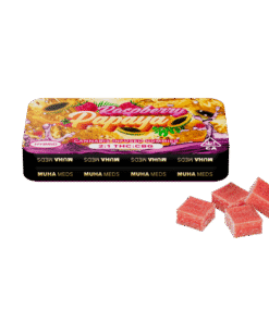 Muha Meds Raspberry Papaya Gummies | Hybrid